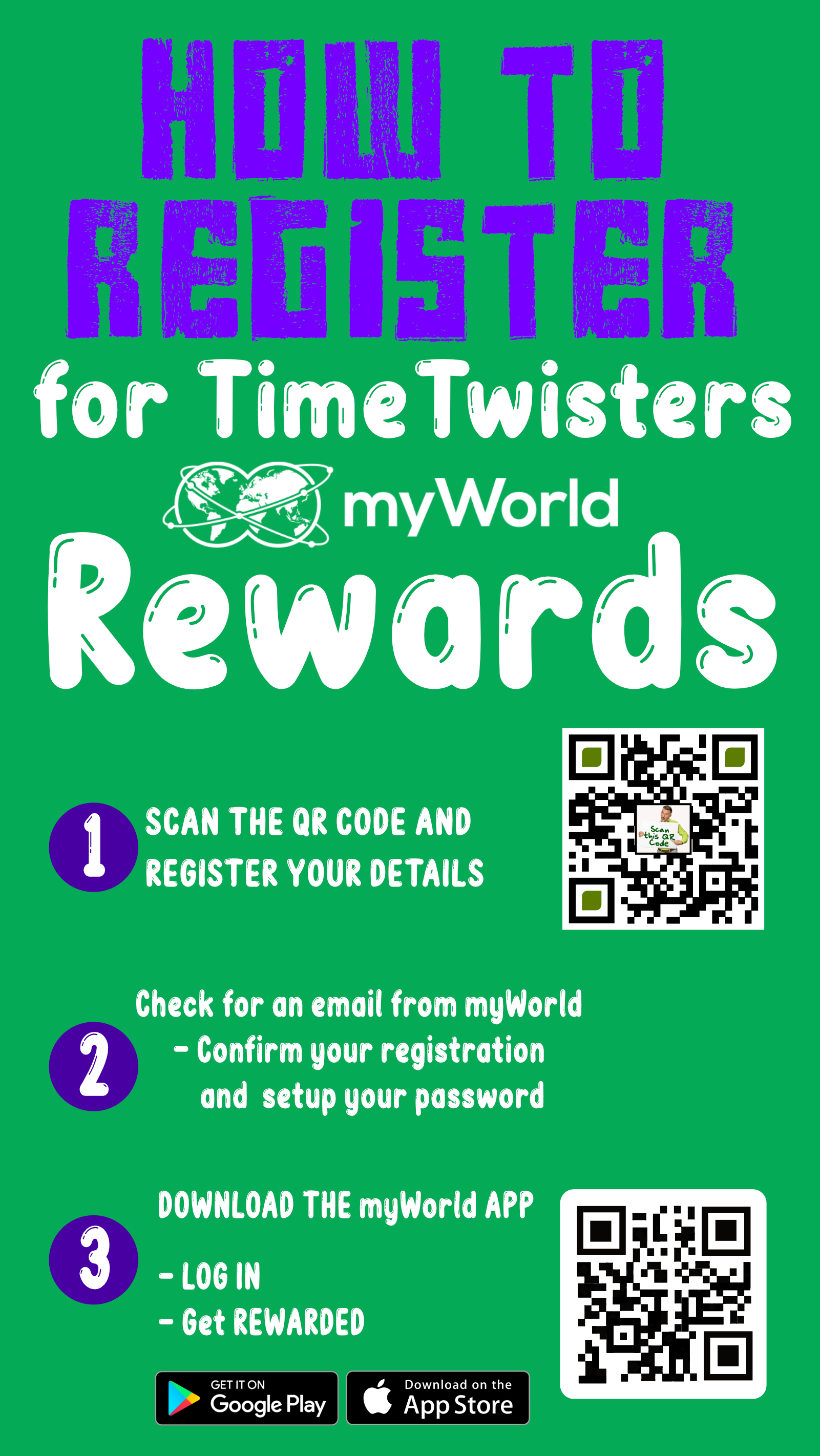 How to register for the TimeTwisters Rewards Club